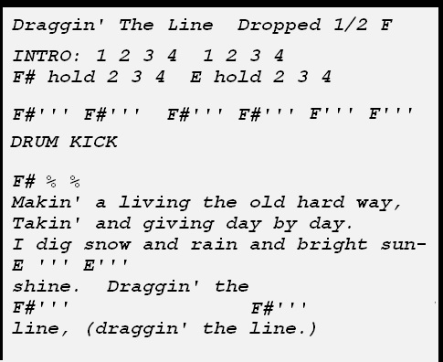 scrolling text graphic